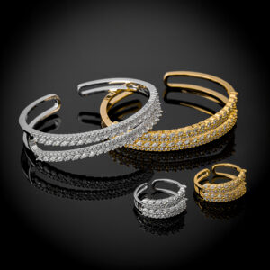 طقم صفين زيركون اايطالي