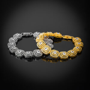 اسوارة مرصعة بالزيركون والكريستال الايطالي